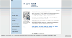 Desktop Screenshot of drjacobsinstitut.de