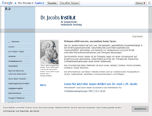 Tablet Screenshot of drjacobsinstitut.de